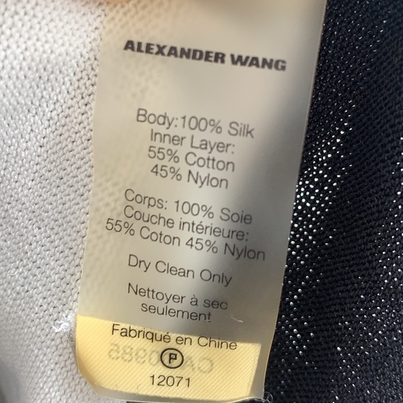 T by Alexander Wang Black and White t shirt - Picture 4 of 4